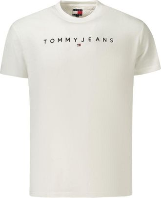 Tommy Hilfiger Witte Katoenen Heren T-Shirt
