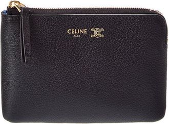 Celine Celine Triomphe Leather Coin Purse