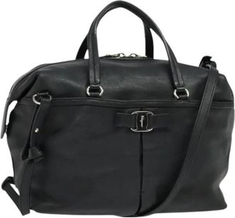 Ferragamo Pre-owned Handtas - Dames - Vintage Handtas - Zwart - ONE Size - Leer - Vintage