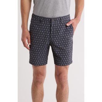 Original Penguin TV Print Stretch Twill Golf Shorts in Caviar at Nordstrom Rack, Size 30