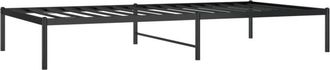 vidaXL Estructura de cama sin colchón metal negro 100x200 cm Vidaxl