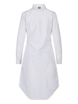 Thom Browne Cotton Shirt Shirt Dress - White