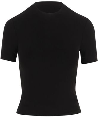 Maison Margiela Black Fitted Stretch Cupro T-Shirt