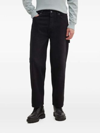 HUGO BOSS Jeans met logopatch en zak - Zwart