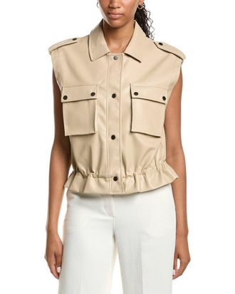 Kenneth Cole Drawcord Snap Front Jacket