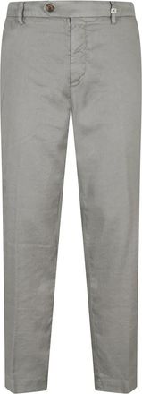 Myths Groene Olijf Linnen Katoen Chino Broek - Heren - Slim Fit Broeken - Groen - XL - Katoen - Broeken