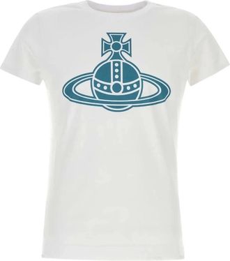 Vivienne Westwood Paris Orb Peru T-shirt in wit - Heren - T-shirts - Wit - XS - Tops