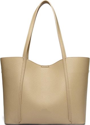 Generic Women Shoulder Bags Messenger Commuting Tote Bag Large Handbag Purses, Compatible For Female(Apricot)