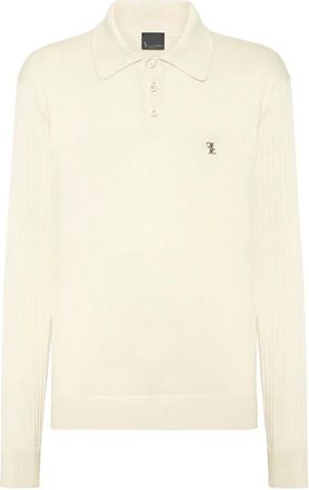Billionaire Boys Club Truien & Vesten, Heren, Beige, M, Katoen, Gebreide Pullover Polo-Neck LS