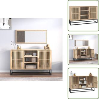 vidaXL Credenza con ante in legno - vidaXL Credenza 105x30x65 cm in Legno Multistrato - Credenza con gambe in ferro