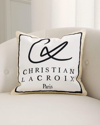 Christian Lacroix Guapa Embroidered Pillow, 16 Square