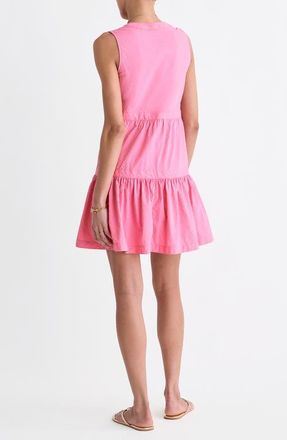 Vineyard Vines Harbor Seersucker Sundress in Pink at Nordstrom, Size X-Large