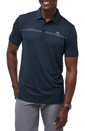Travis Mathew Bay Break Chest Stripe Polo in Total Eclipse at Nordstrom Rack, Size Medium