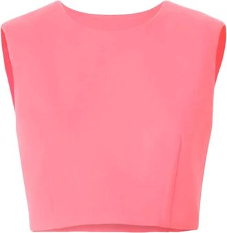 Carolina Herrera Mouwloze top - Roze