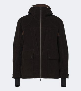 Moncler Airolo cotton corduroy ski jacket