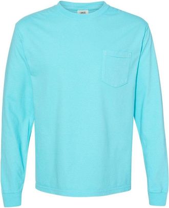 Comfort Colors Garment-Dyed Heavyweight Long Sleeve Pocket T-Shirt