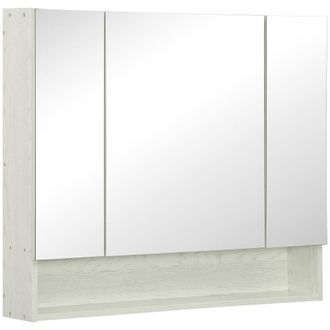 Kleankin Armario de ba&ntilde;o 90x15x75 cm blanco