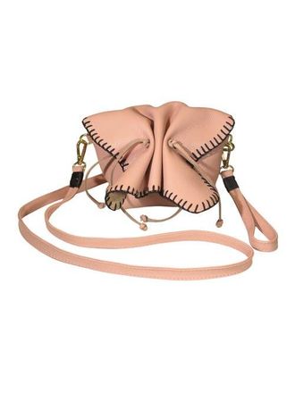Carlos Falchi Mini Butterfly Tog Grain Leather Bag in Dusty Rose at Nordstrom