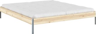 Karup Design Bettgestell »CORE BED Bodenbett, Holzrahmen, Futonbett, Jugendbett, Holzbett« Massivholzbett mit Lattenrost, Kiefer massiv, Doppelbett ohne Kopfteil