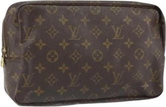 Louis Vuitton Pre-owned Clutches, female, Brown, Size: ONE SIZE Pre-owned Canvas Clutch