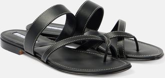 Manolo Blahnik Sandali infradito Susacru in pelle