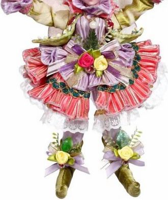 Mark Roberts Butterfly Fairy Girl Small 11 In Red