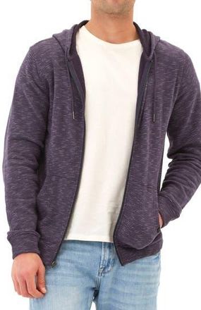Threads 4 Thought Jordyn Stripe Organic Cotton French Terry Zip Hoodie in Stargazer at Nordstrom Rack, Size Xx-Large