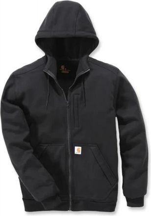 Carhartt Work in Progress Wind Fighter Relaxed Fit Midweight Full-Zip Sweatshirt - Heren - Vesten met rits - Zwart - XS - Hoodies & sweatvesten