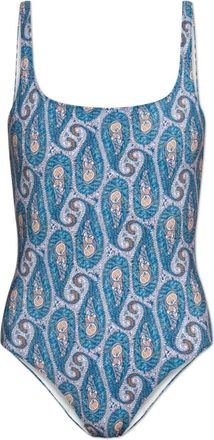 Etro Paisley Badpak uit &eacute;&eacute;n stuk - Dames - Badpakken - Blauw - XS - Badmode
