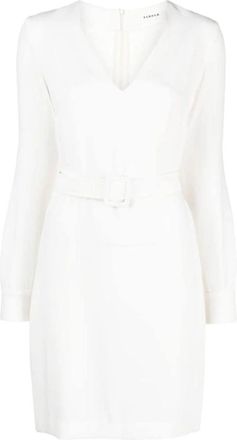P.A.R.O.S.H. Elegante Ivoor Jurk - Dames - Korte kleedjes - Wit - XS - Kleedjes