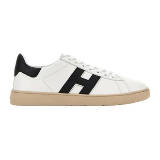 Hogan Sneakers, male, White, Size: 9 1/2 US Cool Allacciato H Profilo Sneaker