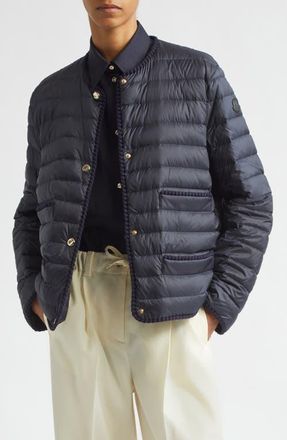 Moncler Circaete Quilted Down Jacket in Blue at Nordstrom, Size 00