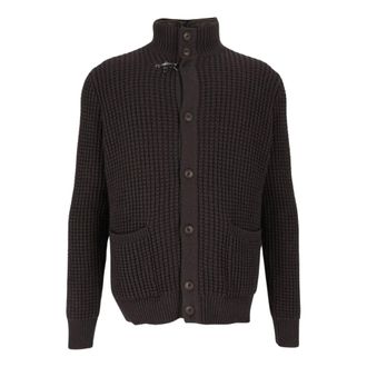 Fay C&aacute;rdigan de Lana con Chaleco Acolchado Desmontable - Knitwear - Hombre - Marr&oacute;n - M