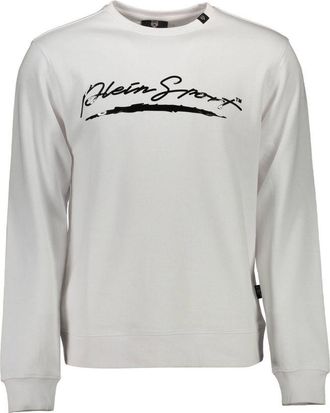 Plein Sport Bianco Cotton Mens Mens Sweatshirt