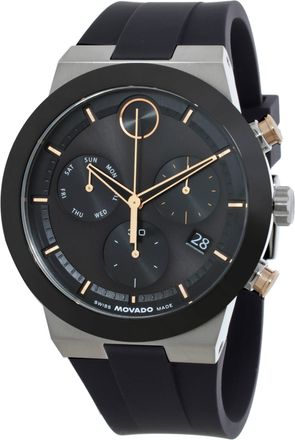 Movado Bold Chronograph Quartz Black Dial Mens Watch 3601330