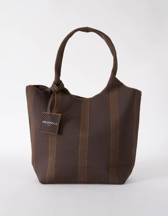 Ilse Jacobsen Womens Ilse Jacobsen Knitty Womens Knitted Bag - Dark Indigo Buckthorn Brown 660261 - Size: ONE size