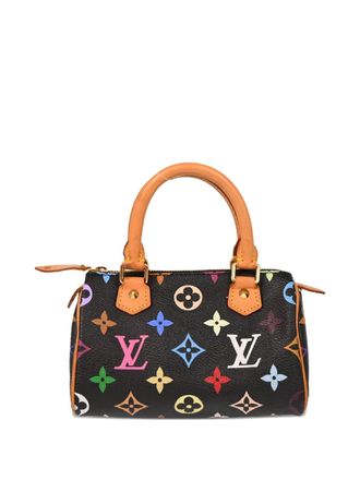 Louis Vuitton 2003 mini Speedy handbag - women - Leather/PVC - One Size - Black