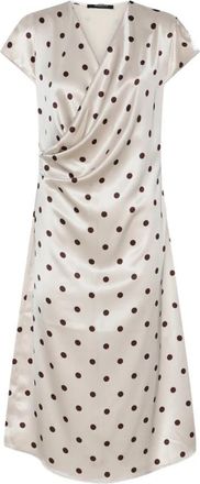 Bruuns Bazaar Wikkeljurken - Dames - Wikkelkleedje - Beige - M - Kleedjes