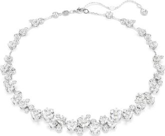 Swarovski Constella Round Cut Rhodium Plated Necklace