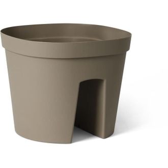 OEM Maceta De Barandilla - Garden Id Smile - Topo 30 Cm - Se Adapta A Todas Las Barandillas - Reserva De Agua - Reciclado Y 100% Reciclable