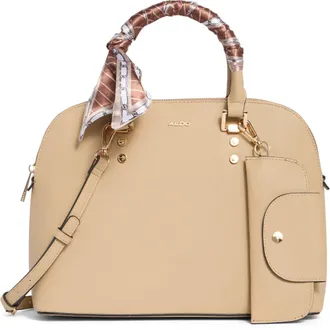 Aldo Umaunwan Dome Satchel Bag in Beige at Nordstrom Rack