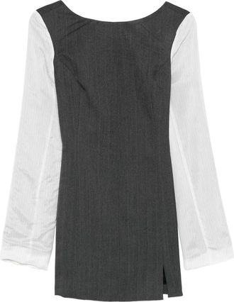Our Legacy Firm Pinstripe Mini Dress