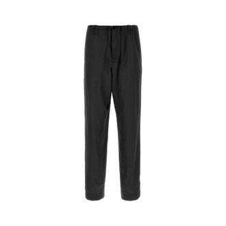 Dries Van Noten Straight Trousers, male, Black, Size: L Penny Pant