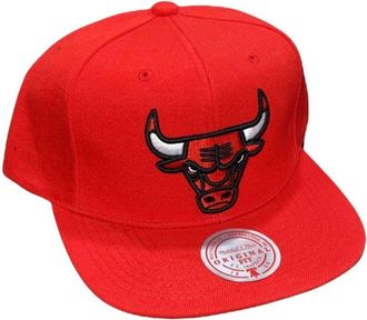 Mitchell & Ness Mens Nba Chicago Bulls Core Basic Snapback Cap In Red