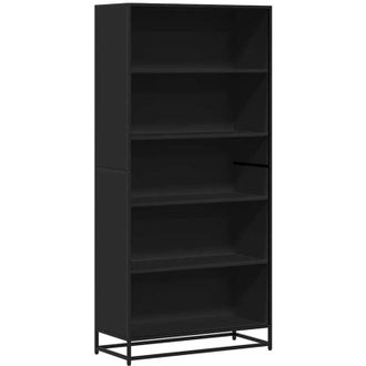 vidaXL Vidaxl - Estanter&iacute;a De Madera De Ingenier&iacute;a Negra 80,5x35x170,5 Cm