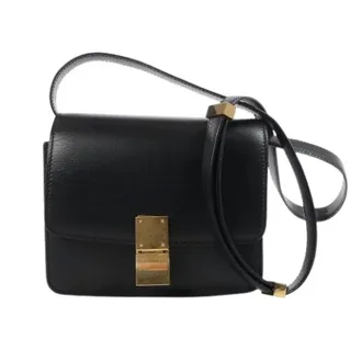 Celine Pre-owned Cross Body Bags, female, Black, Size: ONE SIZE Pre-owned Classic Box Small Crossbody Bag