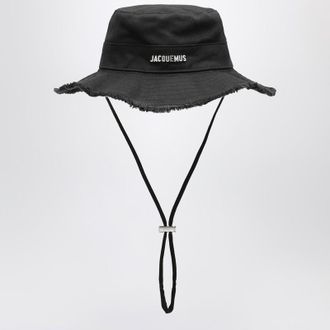Jacquemus Le Bob Artichaut black cotton hat