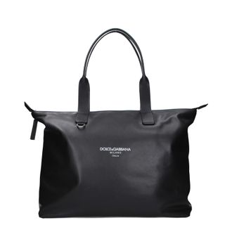 Dolce & Gabbana Dolce&Gabbana Herrens Umh&auml;ngetaschen Leder Schwarz