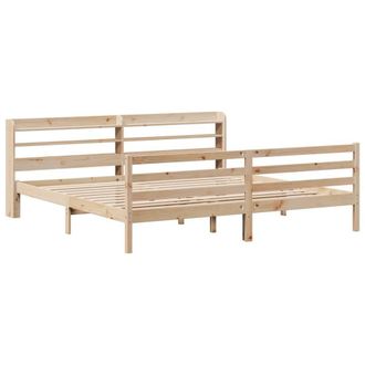 Berkfield Home Beautiful Bed Frame with Headboard without Mattress 200x200 cm in Light Tan