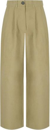 Essentiel Dames, Broeken, Beige, Maat: XS Katoen